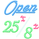 Open 25/8